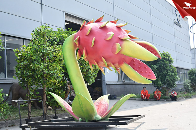 食人花，仿真火龍果，大型植物模型制作
